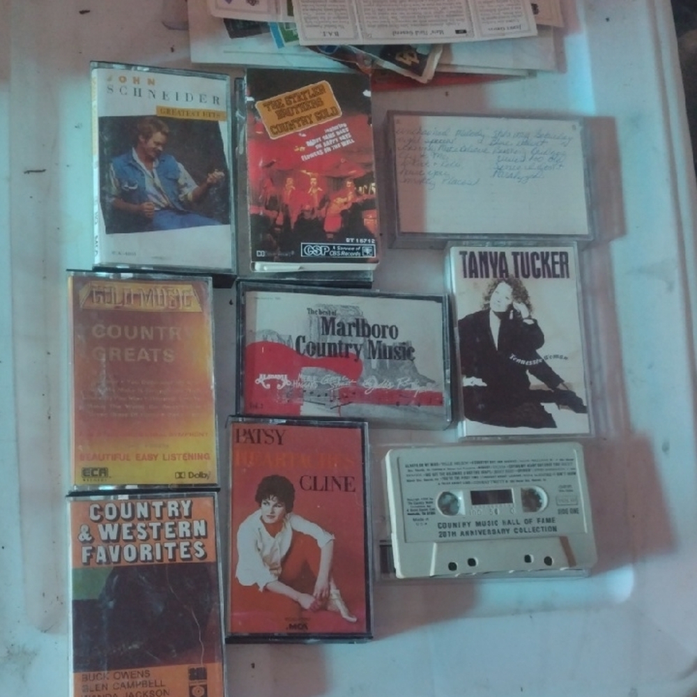 Country Music Cassette Tape Collection (9)